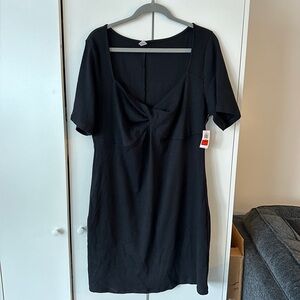 Old Navy Twist Front Rib Knit Mini Dress